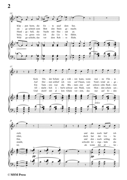 Schubert-Jägers Liebeslied,Op.96 No.2,in F Major,for Voice&Piano image number null