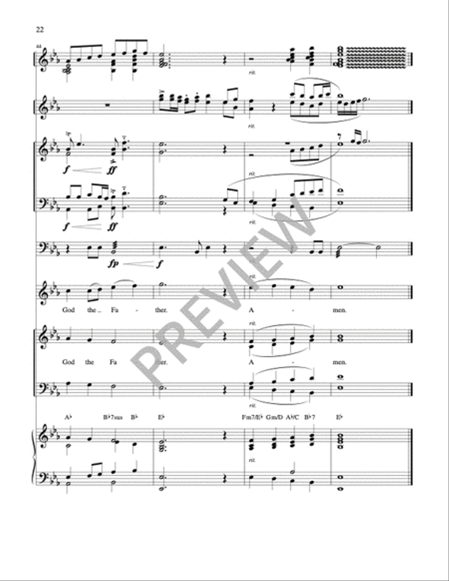 Mass of Wisdom - Full Score 4-Part scores gallery preview page 12