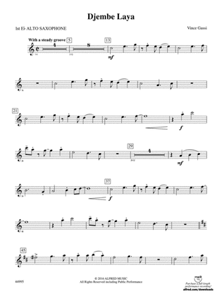 Djembe Laya: E-flat Alto Saxophone