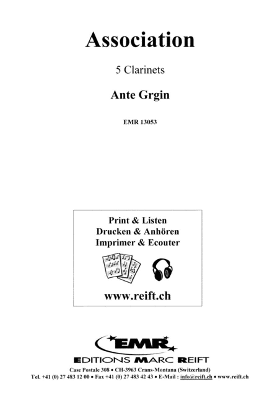 Association Association Clarinet Quintet scores gallery preview page 2