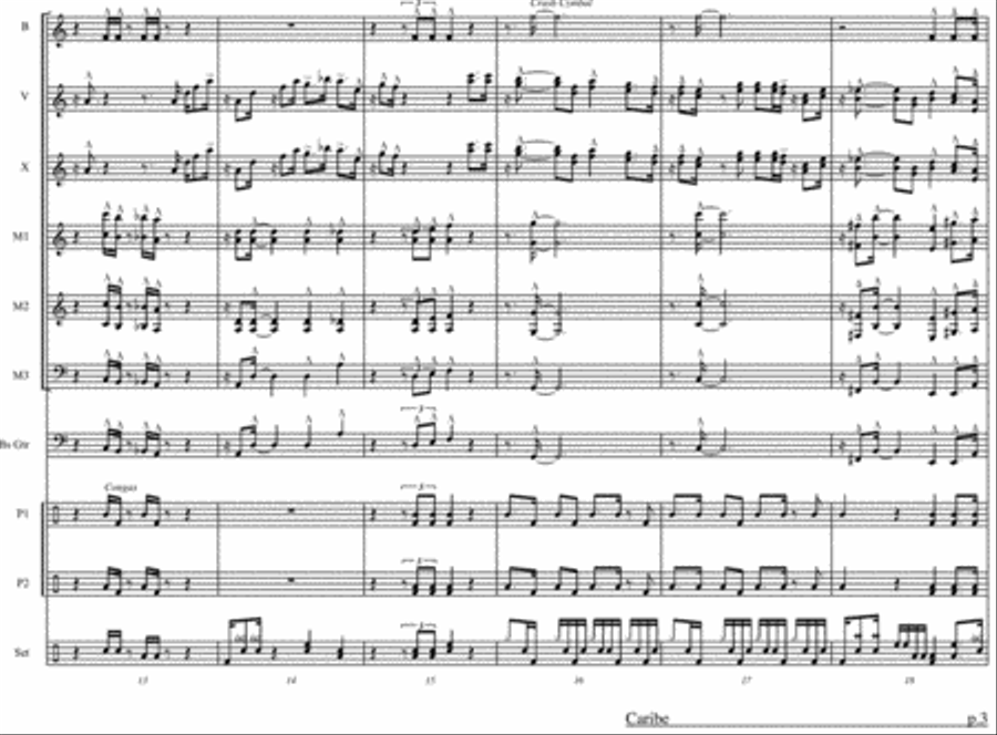 Caribe Ensemble Set of Parts scores gallery preview page 2