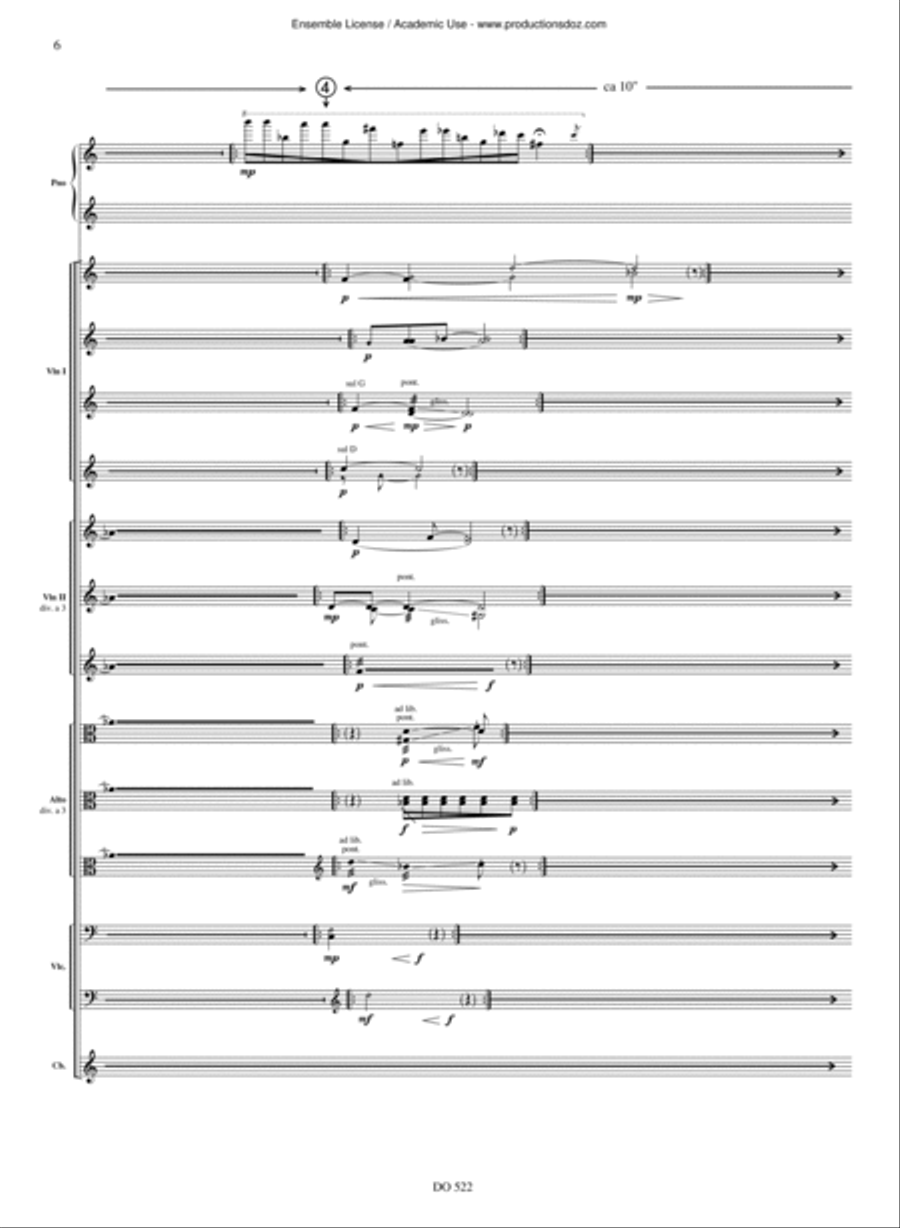 Les Amantures String Orchestra scores gallery preview page 6