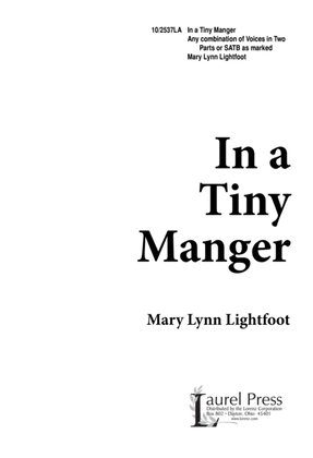 Book cover for In a Tiny Manger