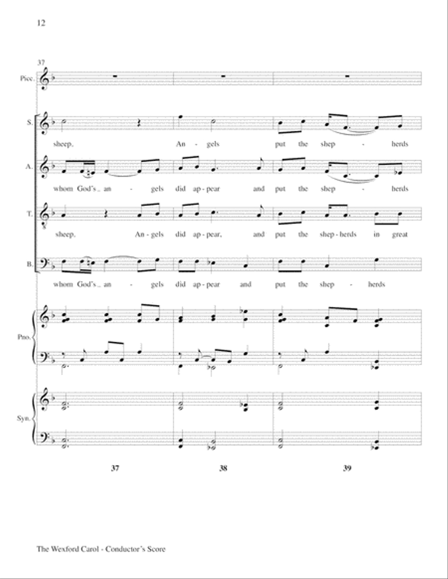 The Wexford Carol Choir scores gallery preview page 12