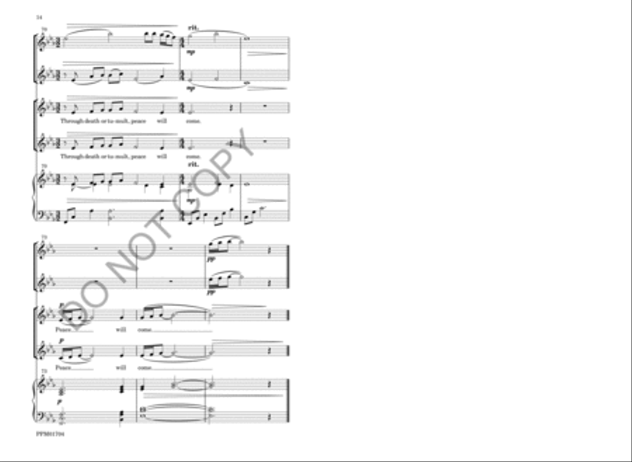 We Pray for Peace SA - Sheet Music page 17