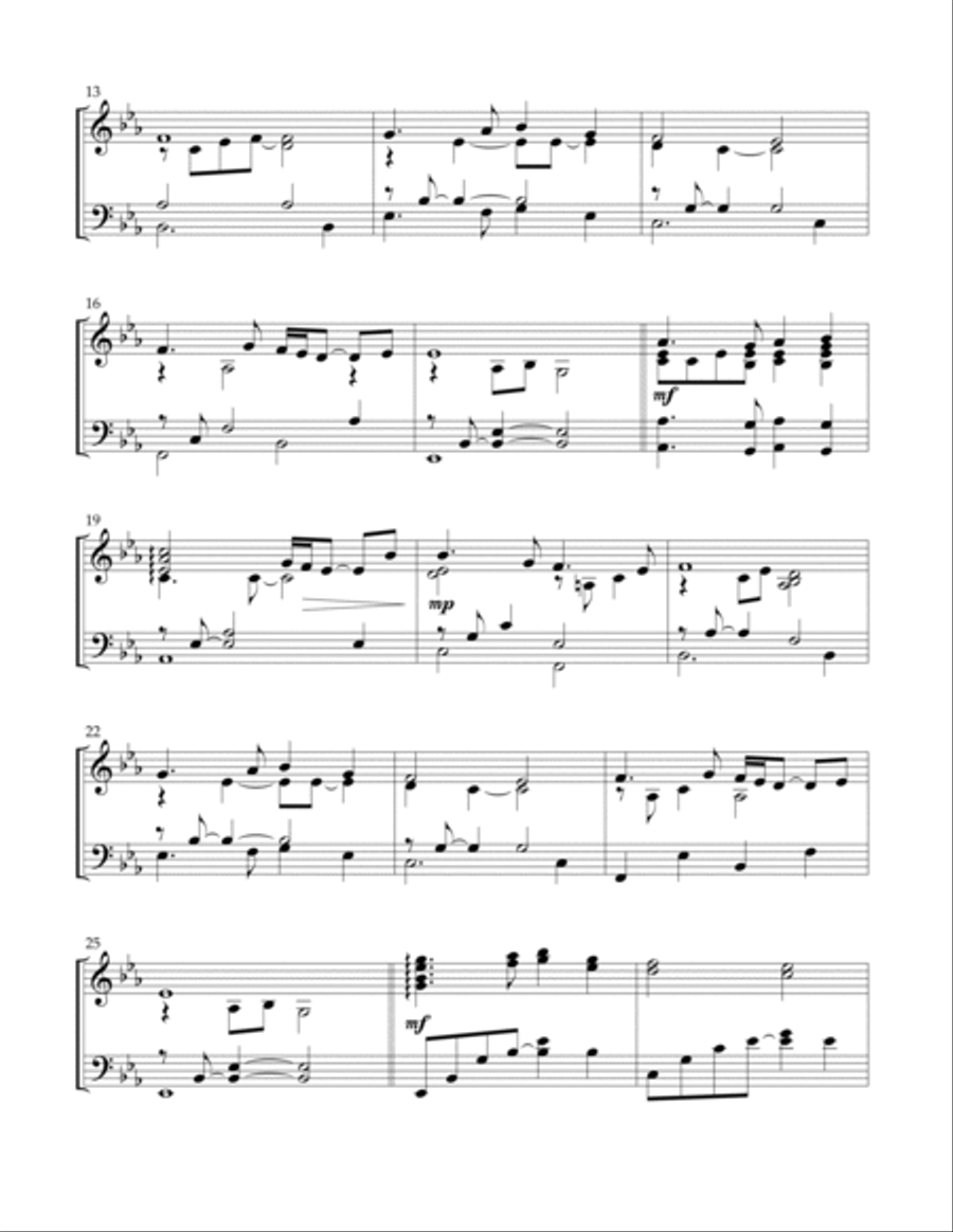 In The Bleak Midwinter Piano Solo scores gallery preview page 3