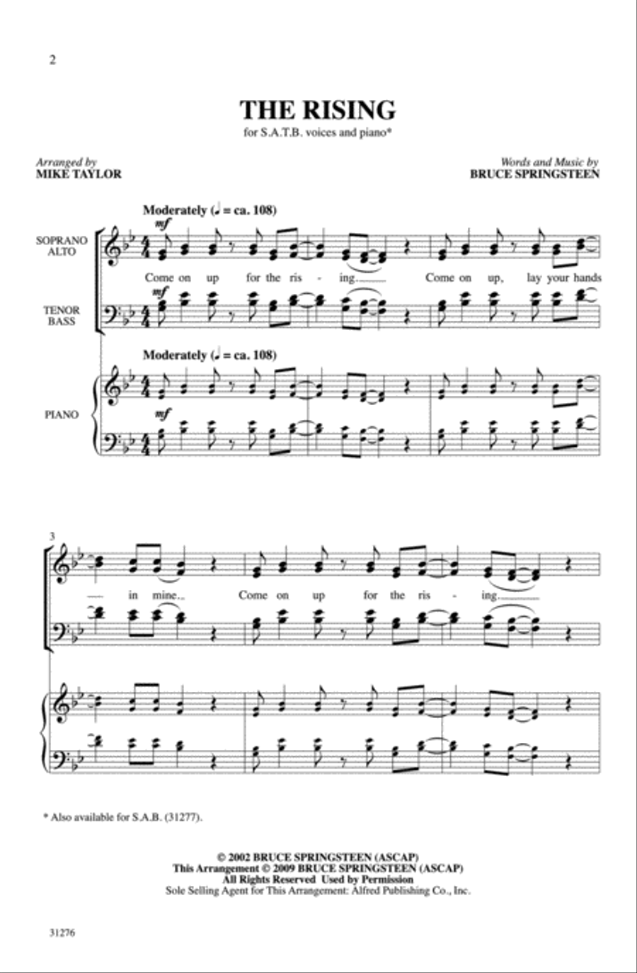 The Rising 4-Part scores gallery preview page 2