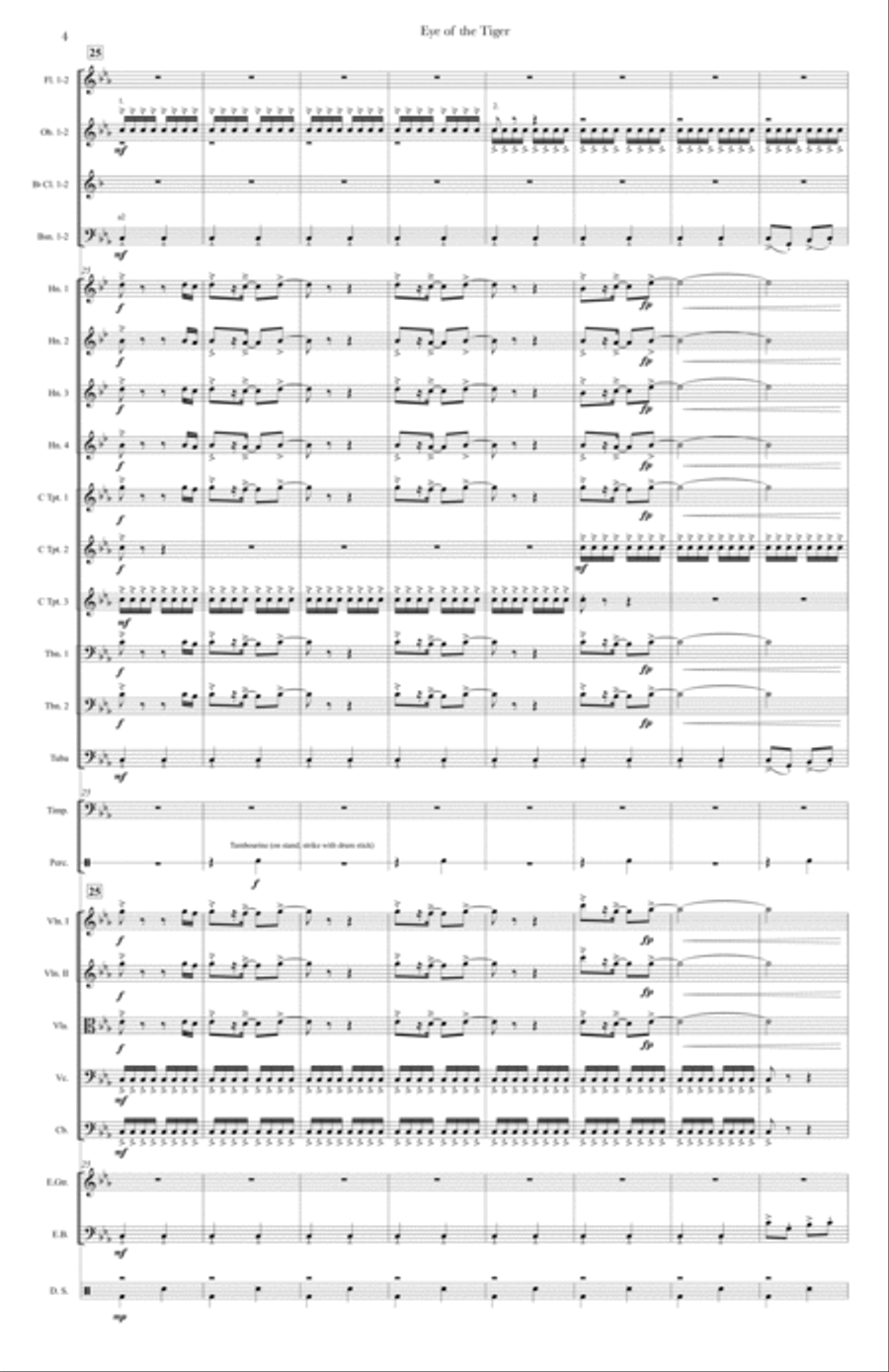 Eye Of The Tiger Eye Of The Tiger Full Orchestra scores gallery preview page 6
