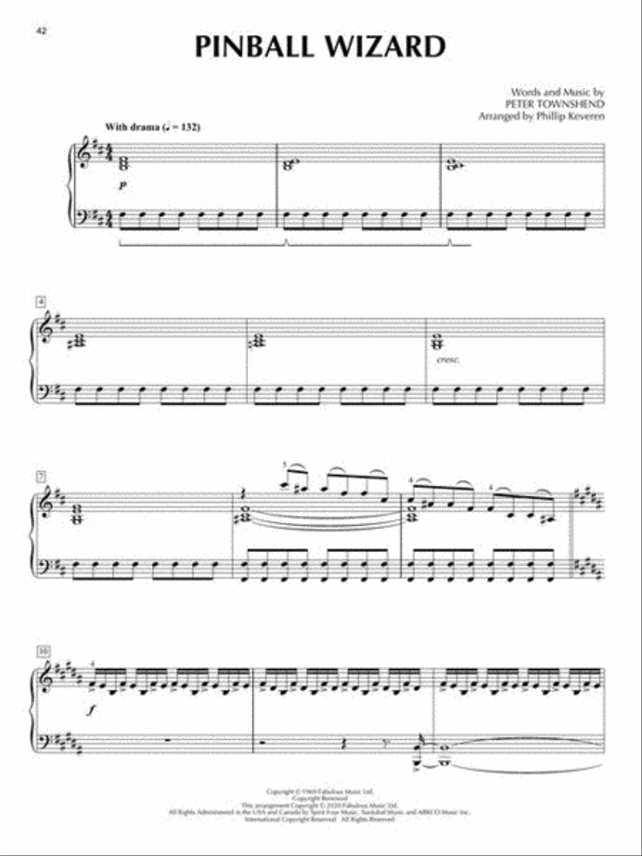 The Who for Classical Piano Piano Solo scores gallery preview page 6