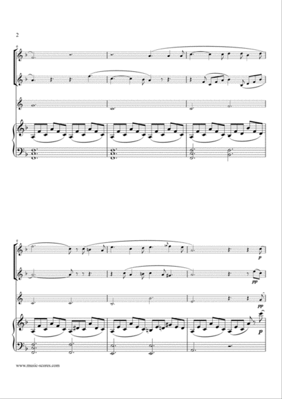 O Holy Night; Cantique de Noel - Flute, Oboe, French Horn and Piano O Holy Night; Cantique de Noel - Flute, Oboe, French Horn and Piano Flute scores gallery preview page 2