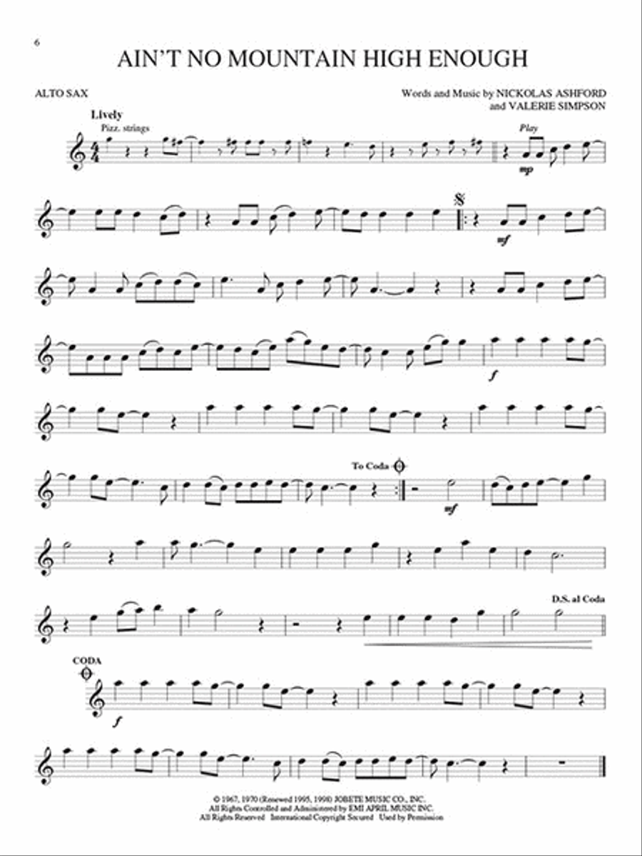 Motown Classics – Instrumental Play-Along Series Alto Saxophone scores gallery preview page 4