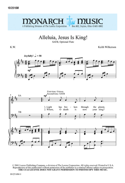 Alleluia, Jesus Is King! image number null