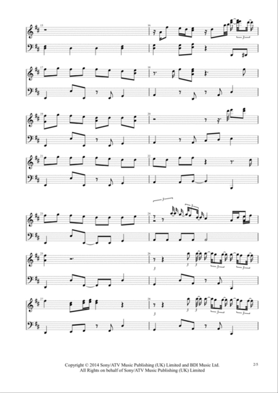 Thinking Out Loud Thinking Out Loud Piano Solo scores gallery preview page 2