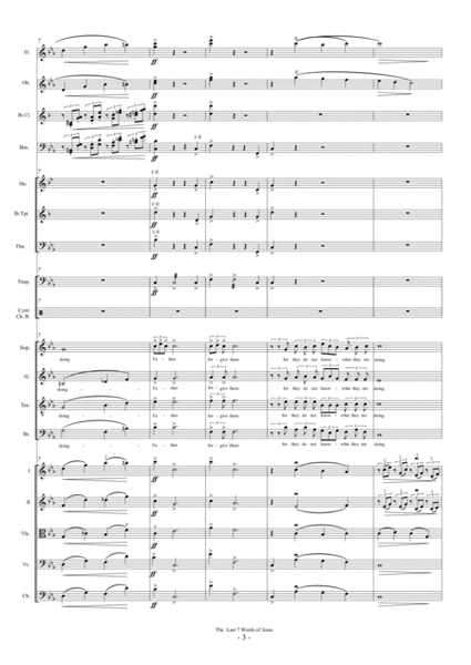 The last seven words of Jesus (For SATB and Orchestra) image number null