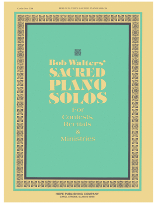 Book cover for Bob Walters Sacred Piano Solos-Digital Download
