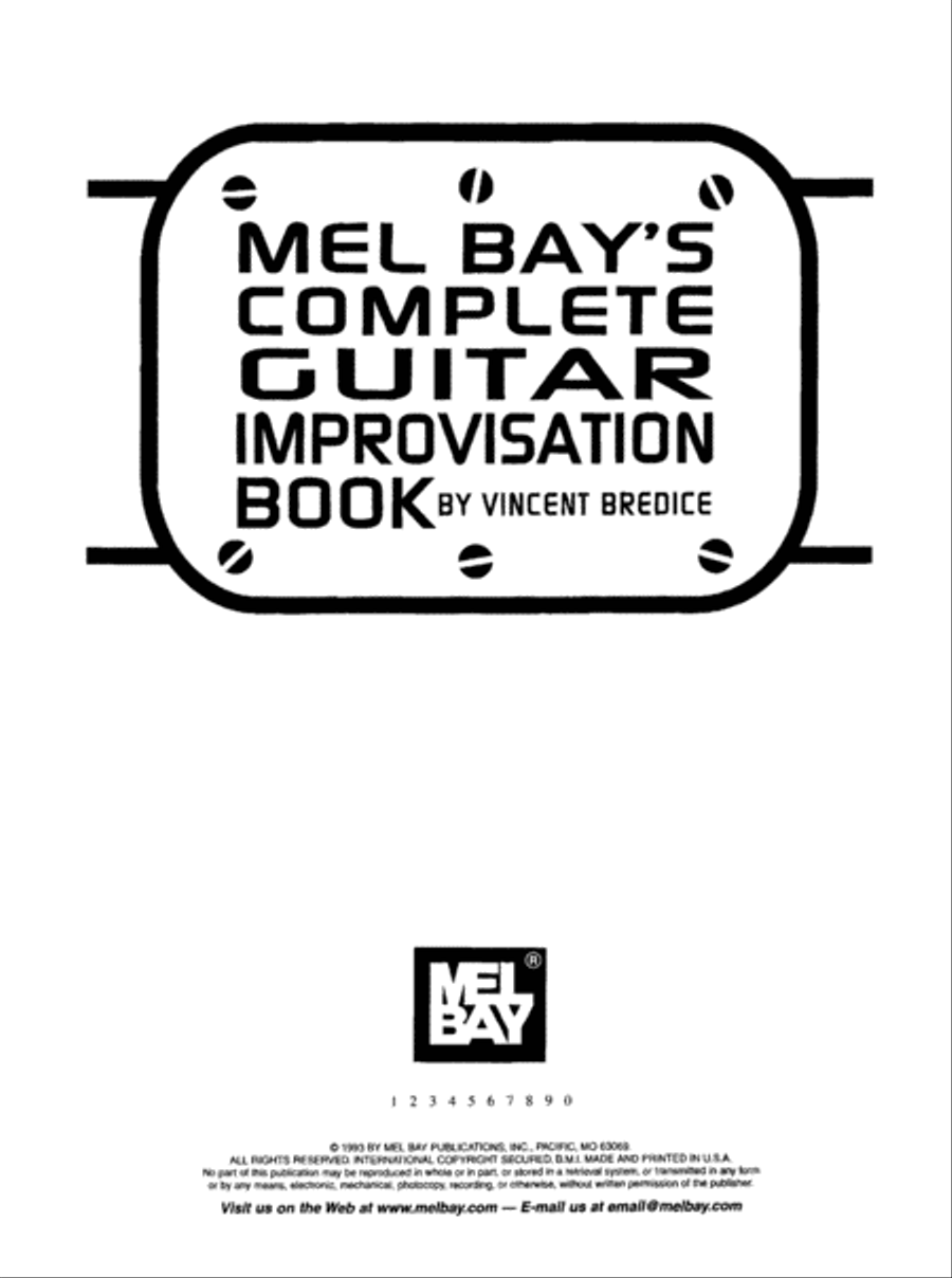 Complete Guitar Improvisation Book Electric Guitar scores gallery preview page 2