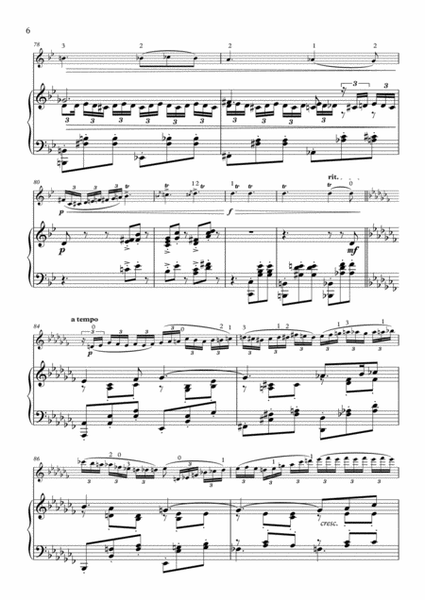 Rachmaninov-Pokhanovski Symphonic Dances, op.45, second movement arranged for violin and piano image number null