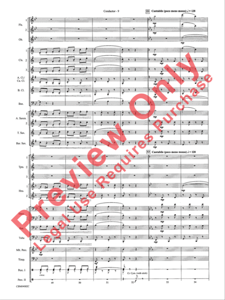 The Dam Busters Concert March Concert Band scores gallery preview page 12