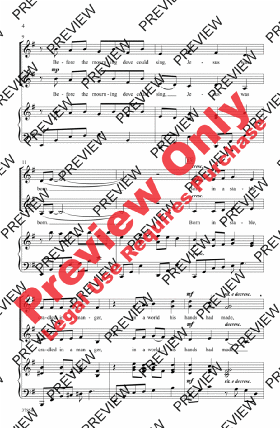 Born a Stranger Women's Choir scores gallery preview page 4