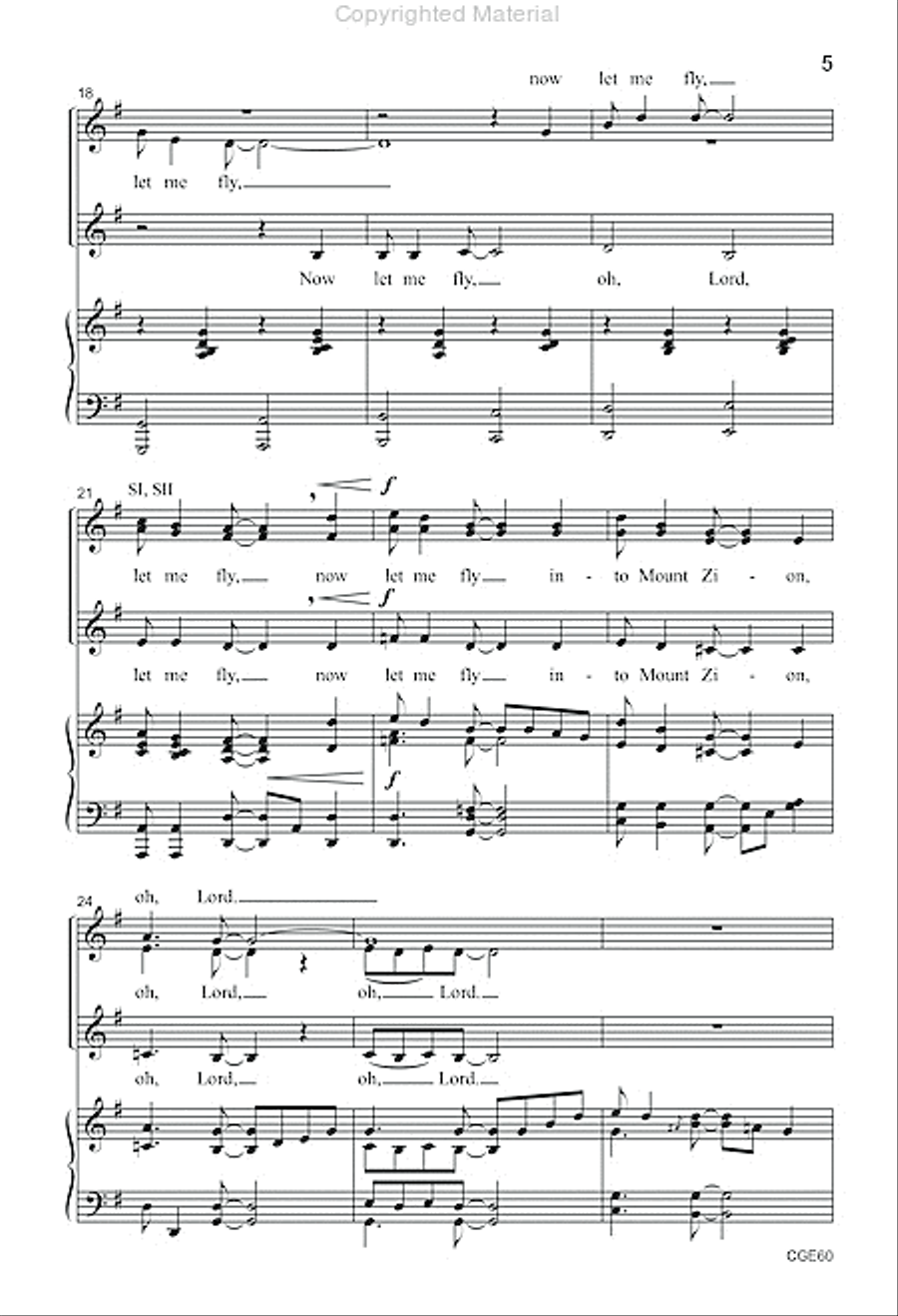 Now Let Me Fly (SSA) SSA scores gallery preview page 4