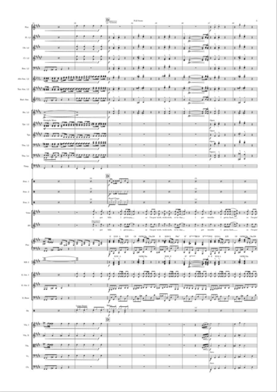 Bills Bills Full Orchestra scores gallery preview page 5
