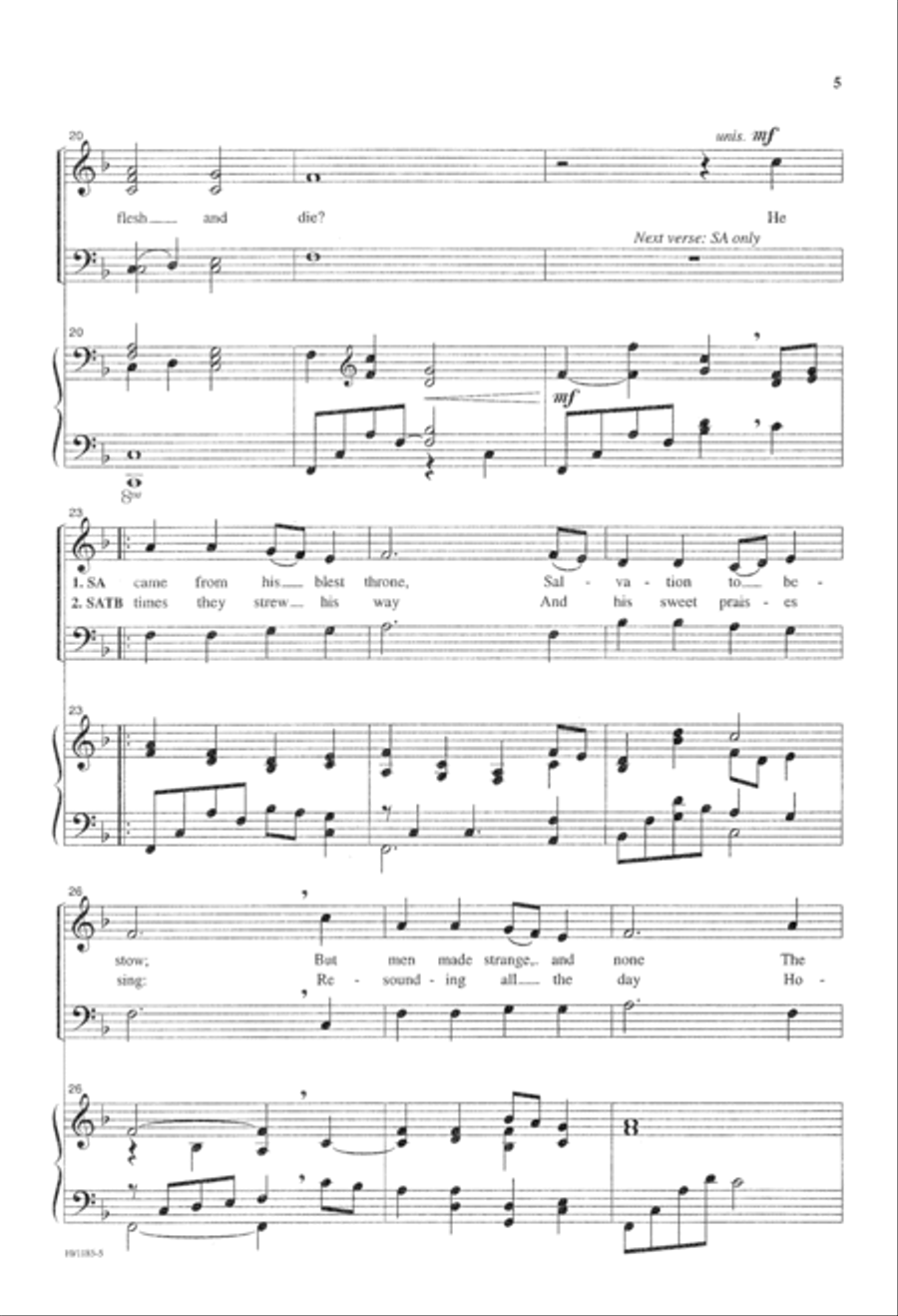 My Song is Love Unknown 4-Part scores gallery preview page 5