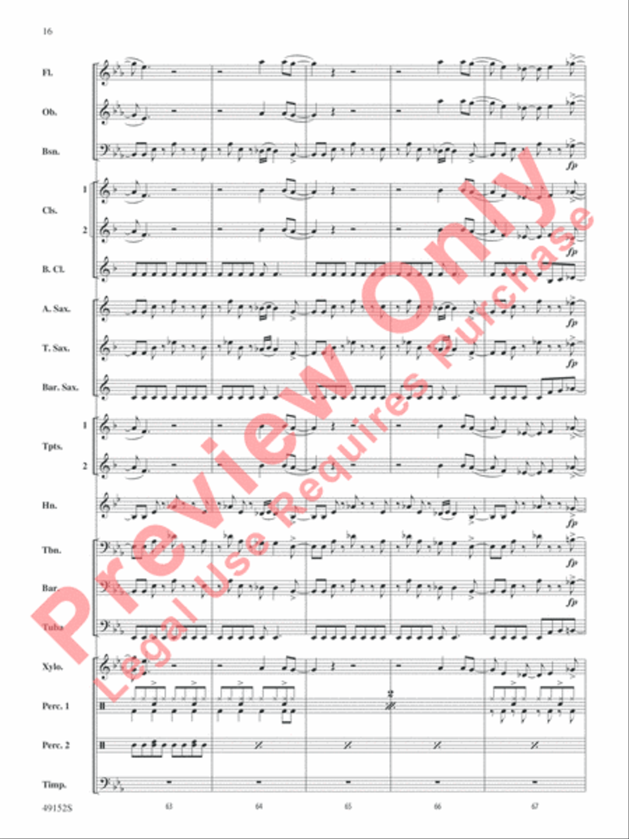 Van Halen Hits Concert Band scores gallery preview page 17