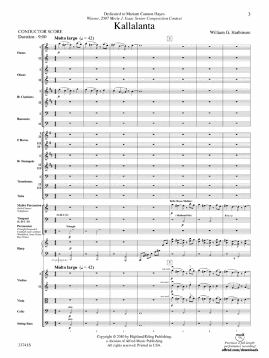 Kallalanta: Score Full Orchestra scores gallery preview page 3