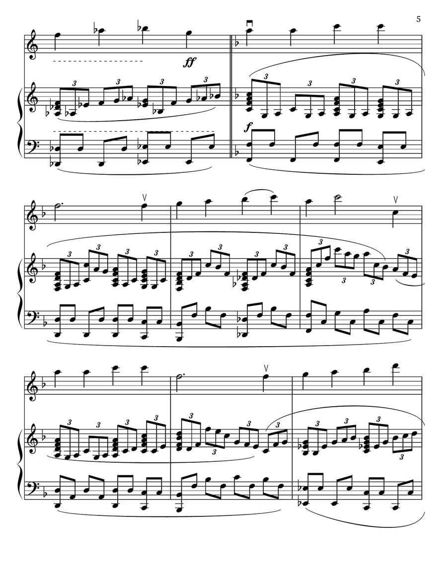 I Feel My Savior's Love Violin Solo scores gallery preview page 5