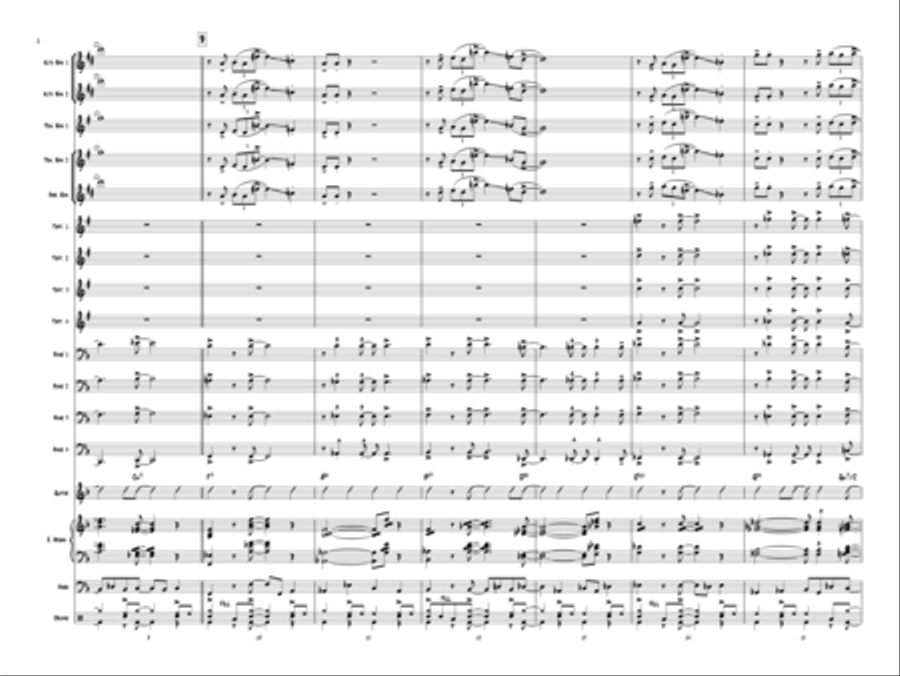 Sax Education Jazz Ensemble scores gallery preview page 3
