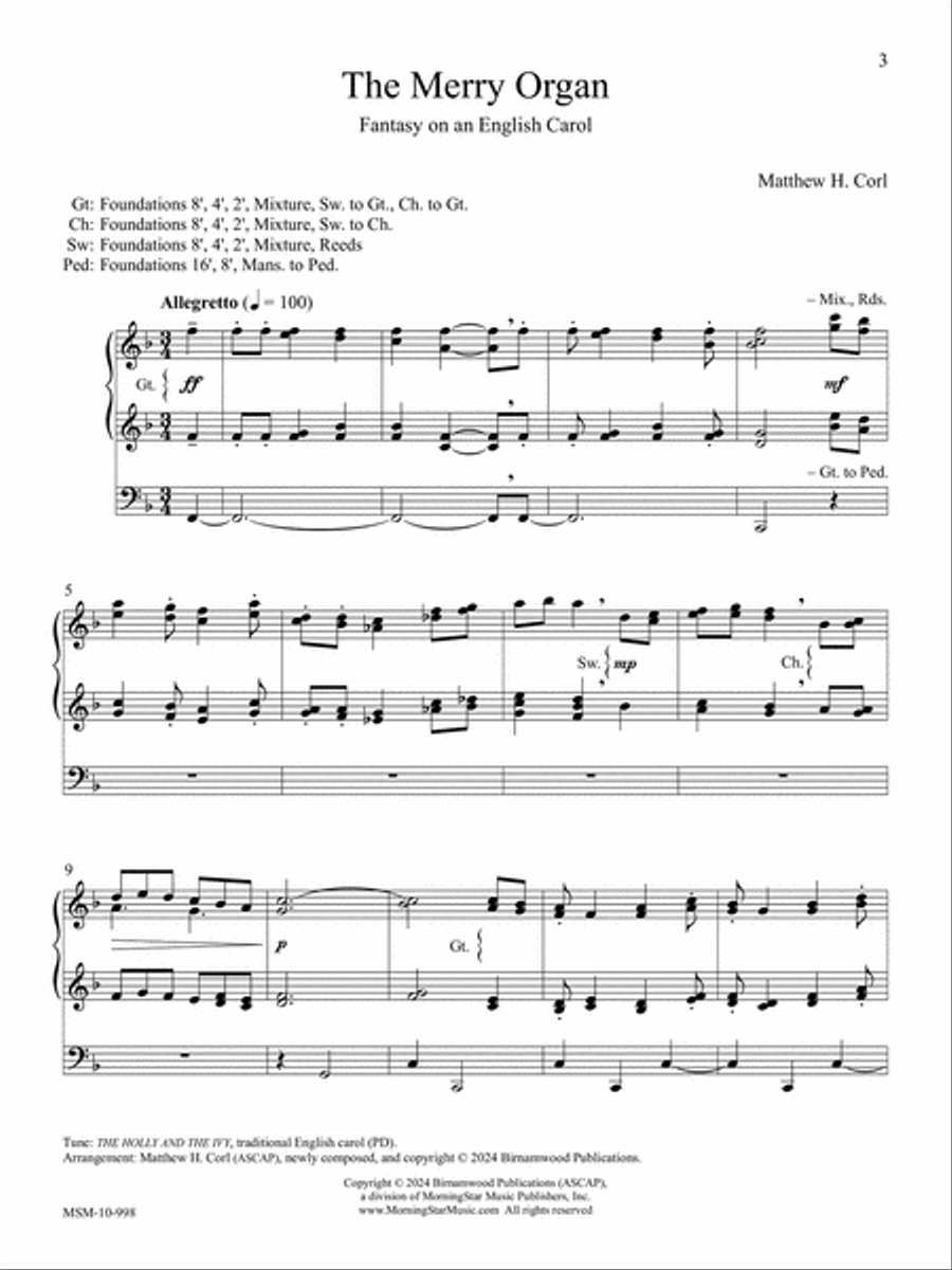 The Merry Organ Organ scores gallery preview page 3