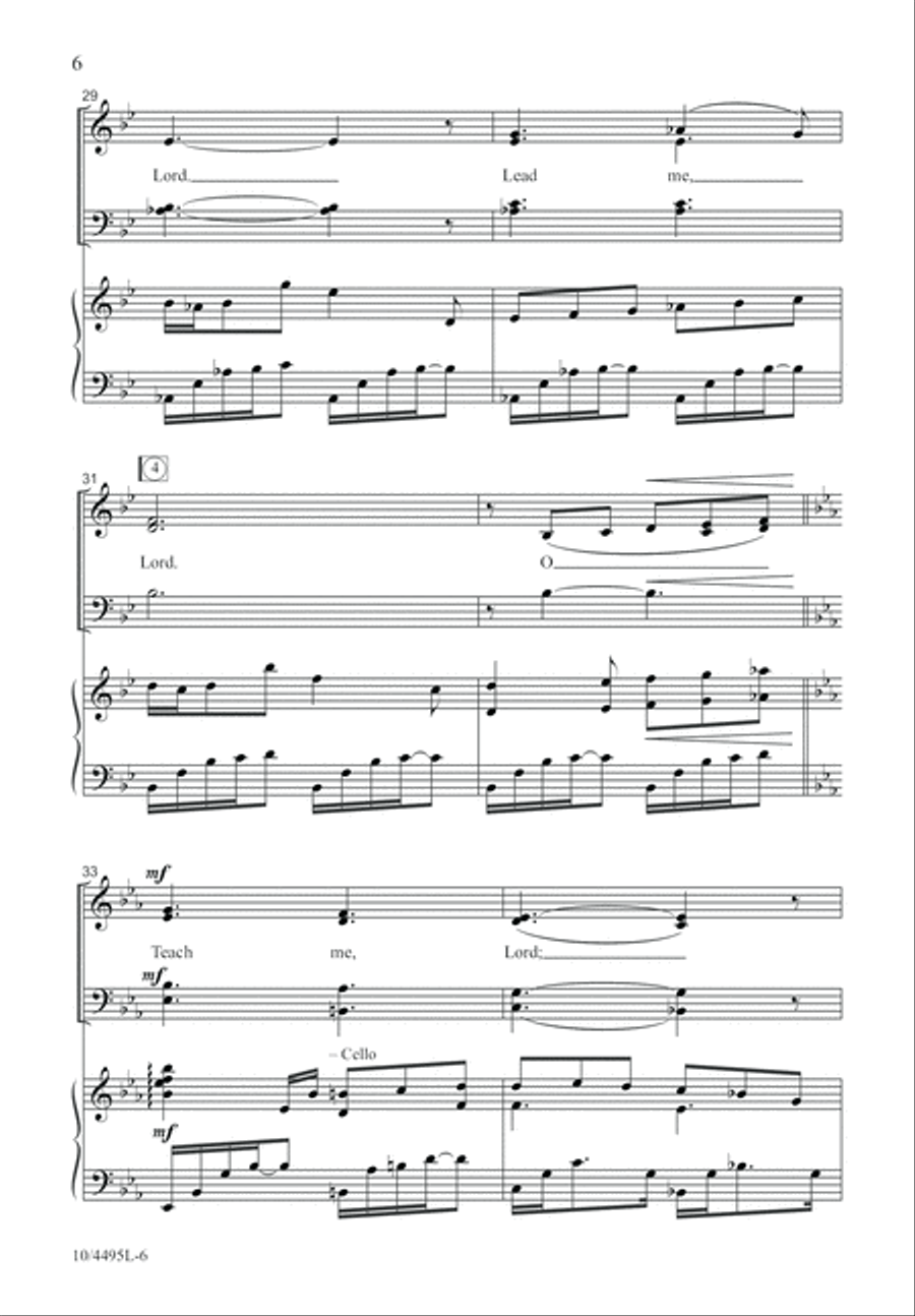 Lead Me, Lord Lead Me, Lord 4-Part scores gallery preview page 7