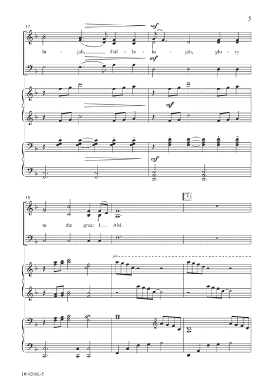 Hark, I Hear the Harps Eternal 3-Part scores gallery preview page 5
