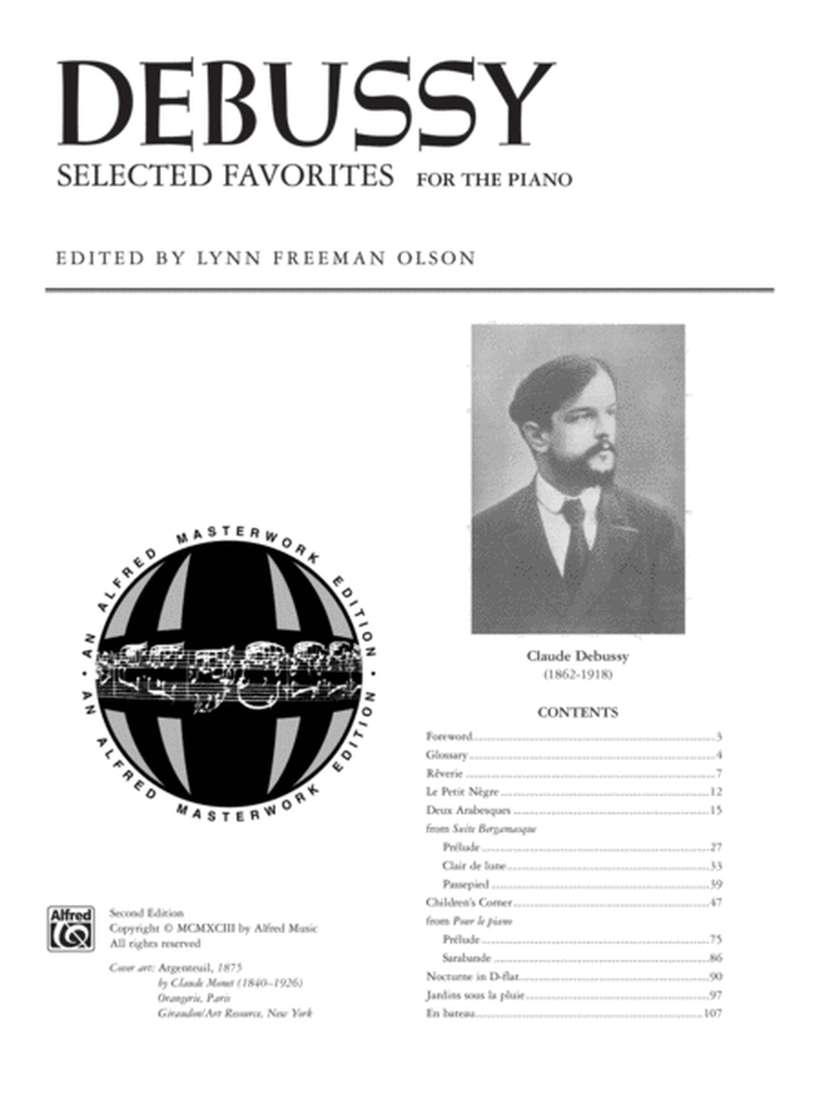 Debussy -- Selected Favorites