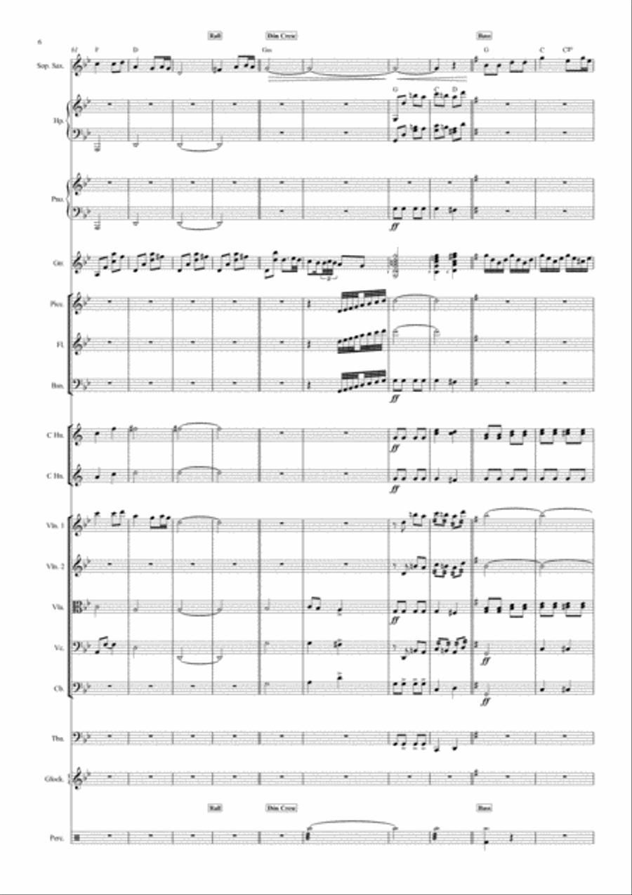 Dan Chim Viet (Van Cao) Percussion Ensemble scores gallery preview page 6