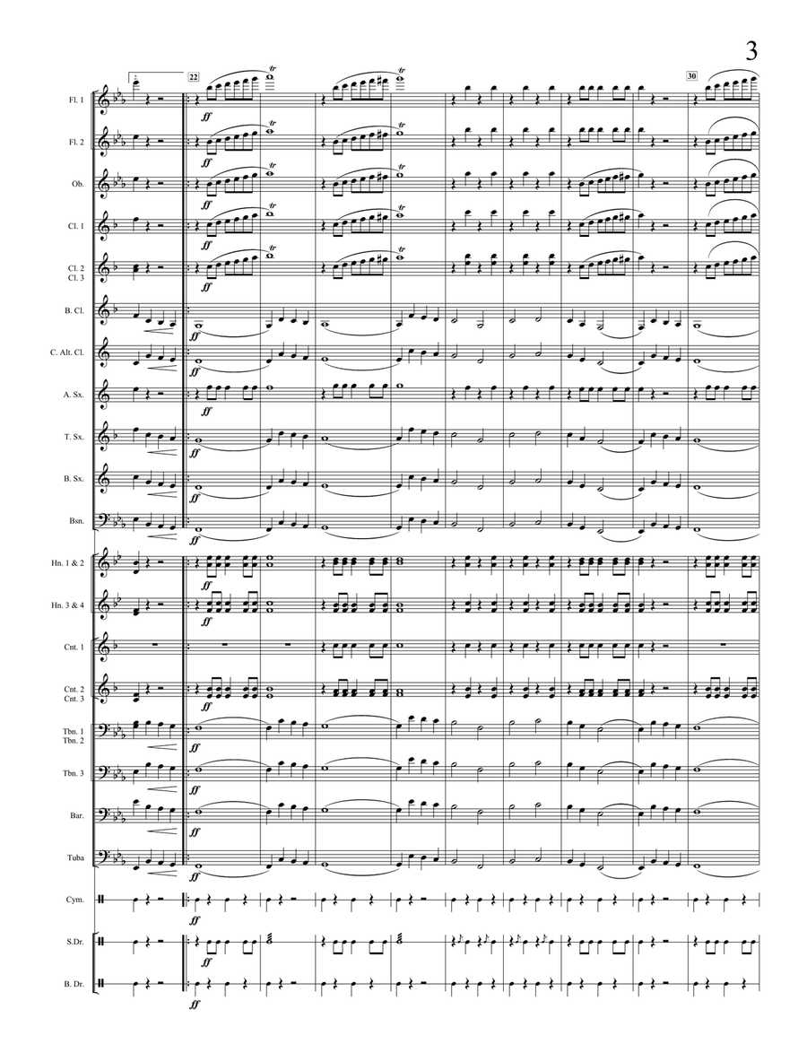 A Royal Welcome Home Concert Band scores gallery preview page 3