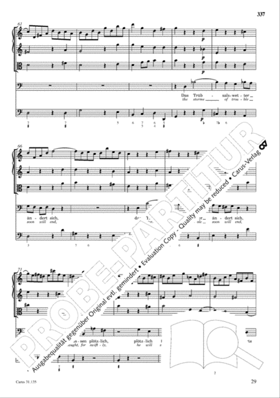 The Complete Sacred Vocal Works (Das geistliche Vokalwerk) Voice scores gallery preview page 338