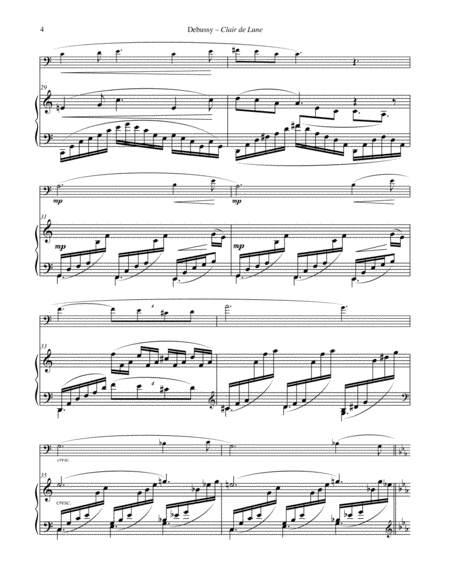 Clair de Lune for Euphonium & Piano