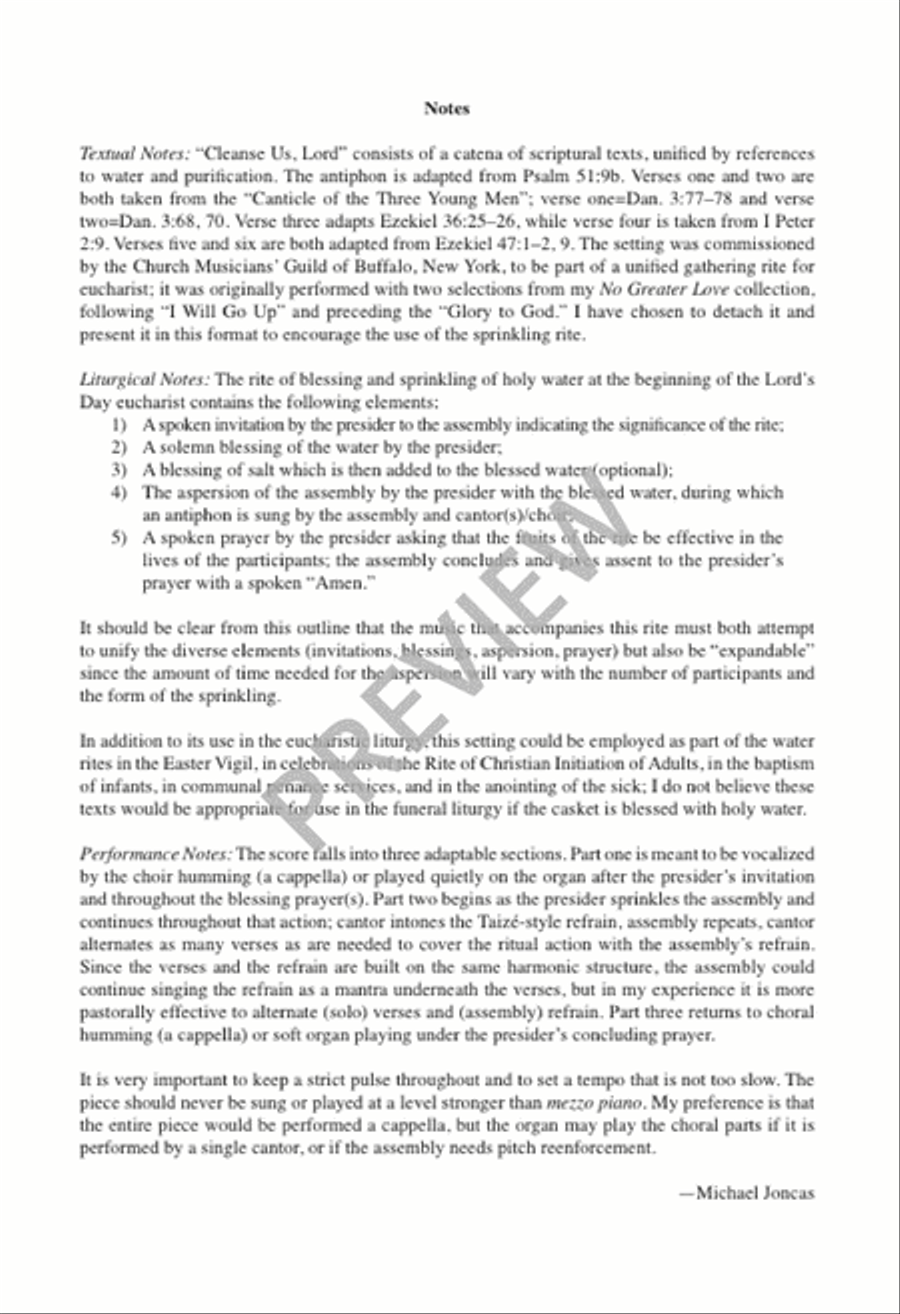 Sprinkling Rite: Cleanse Us, Lord 4-Part scores gallery preview page 8