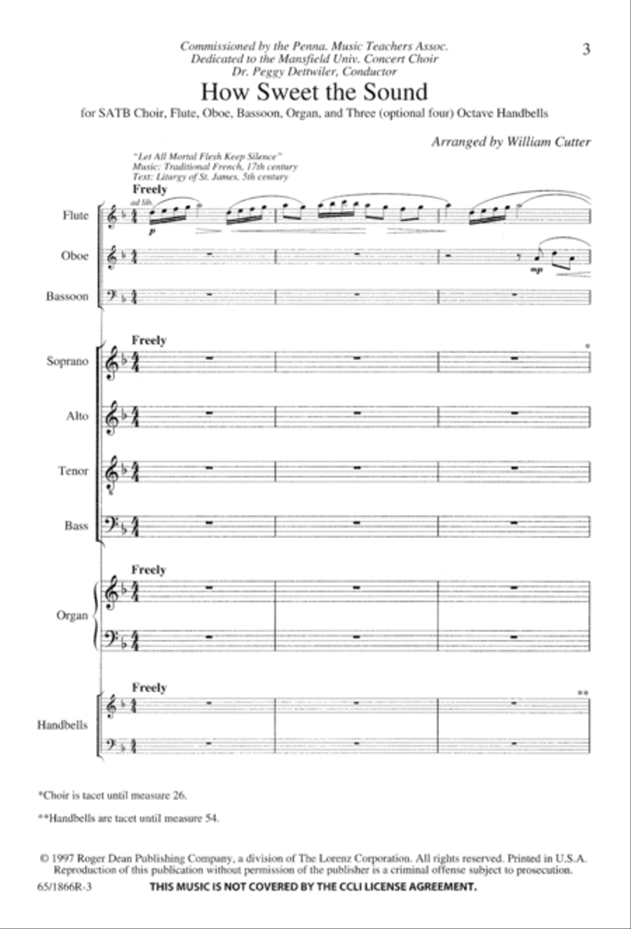 How Sweet the Sound How Sweet the Sound 4-Part scores gallery preview page 5