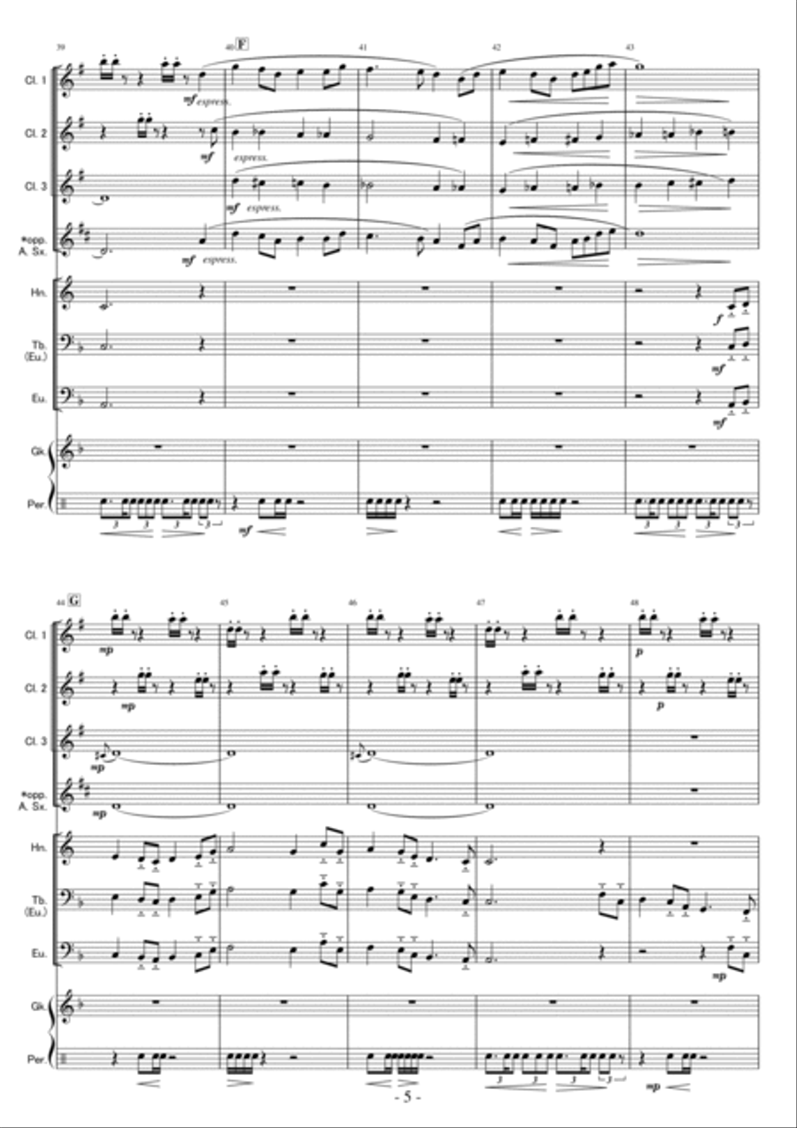 Two Irish Tunes (for Mixed Octet) Percussion Ensemble scores gallery preview page 5