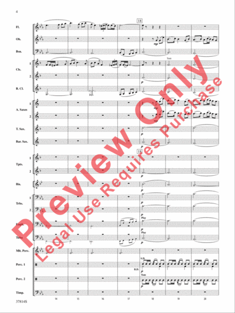 Wexford Carol Concert Band scores gallery preview page 5