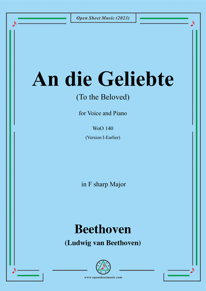 Beethoven-An die Geliebte(To the Beloved),in F sharp Major image number null