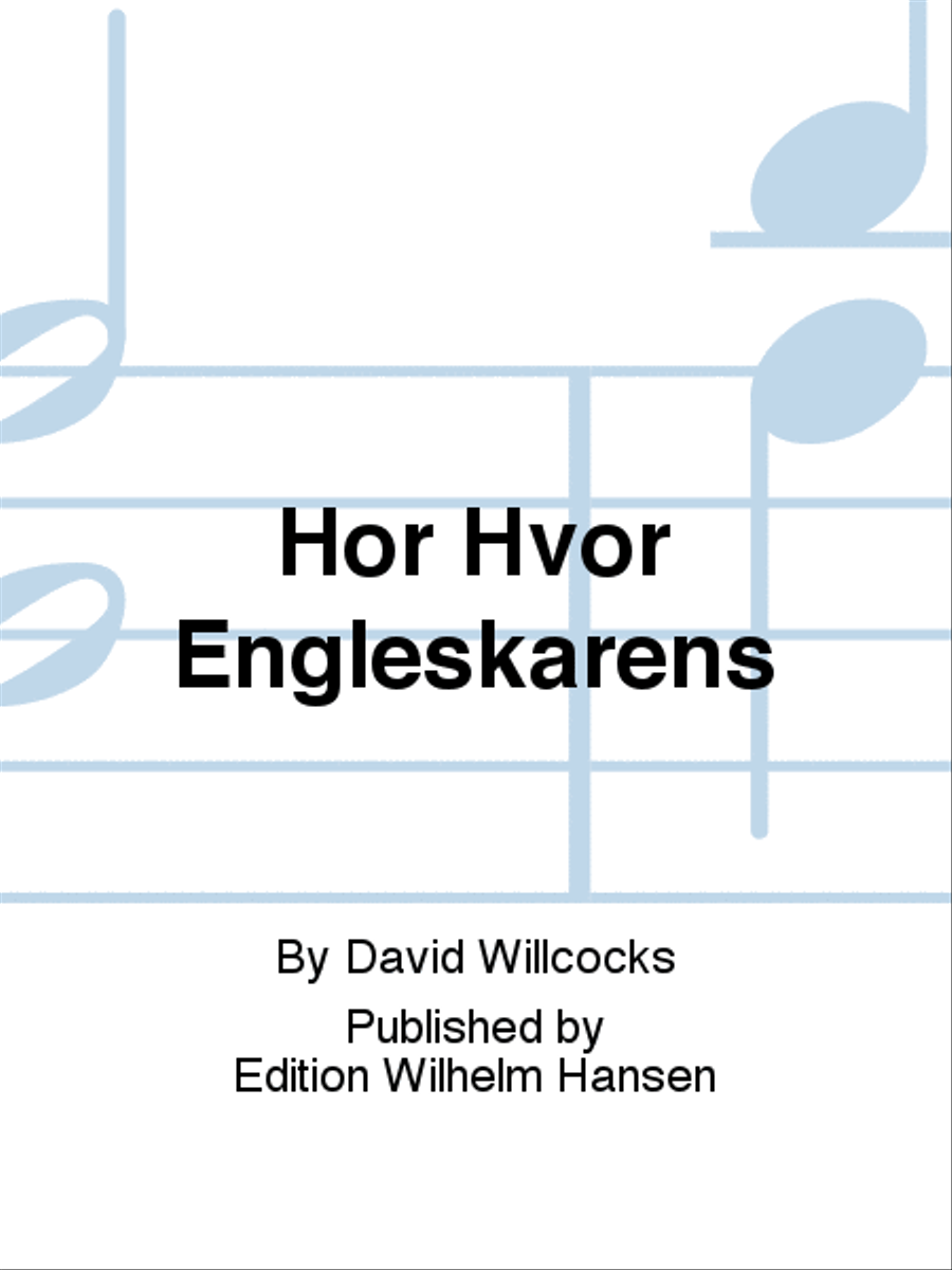 Hør Hvor Engleskarens Choir scores gallery preview page 1