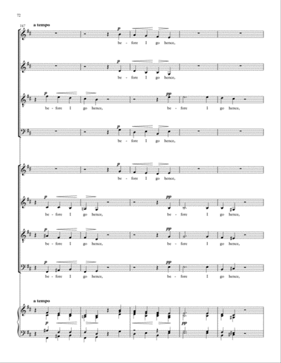 Songs of Farewell Divisi scores gallery preview page 88