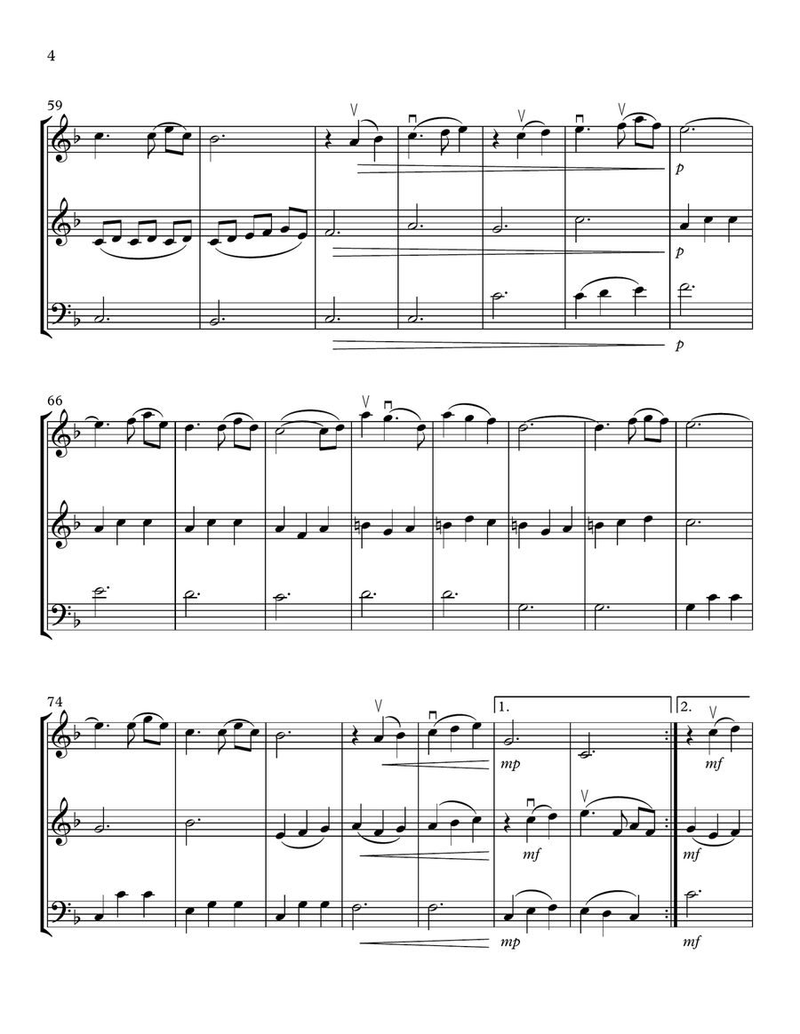 Married Life String Trio scores gallery preview page 4