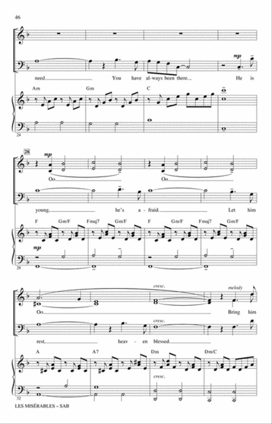 Les Misérables 3-Part scores gallery preview page 7