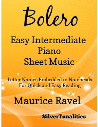 Book cover for Bolero Easy Intermediate Piano Sheet Music