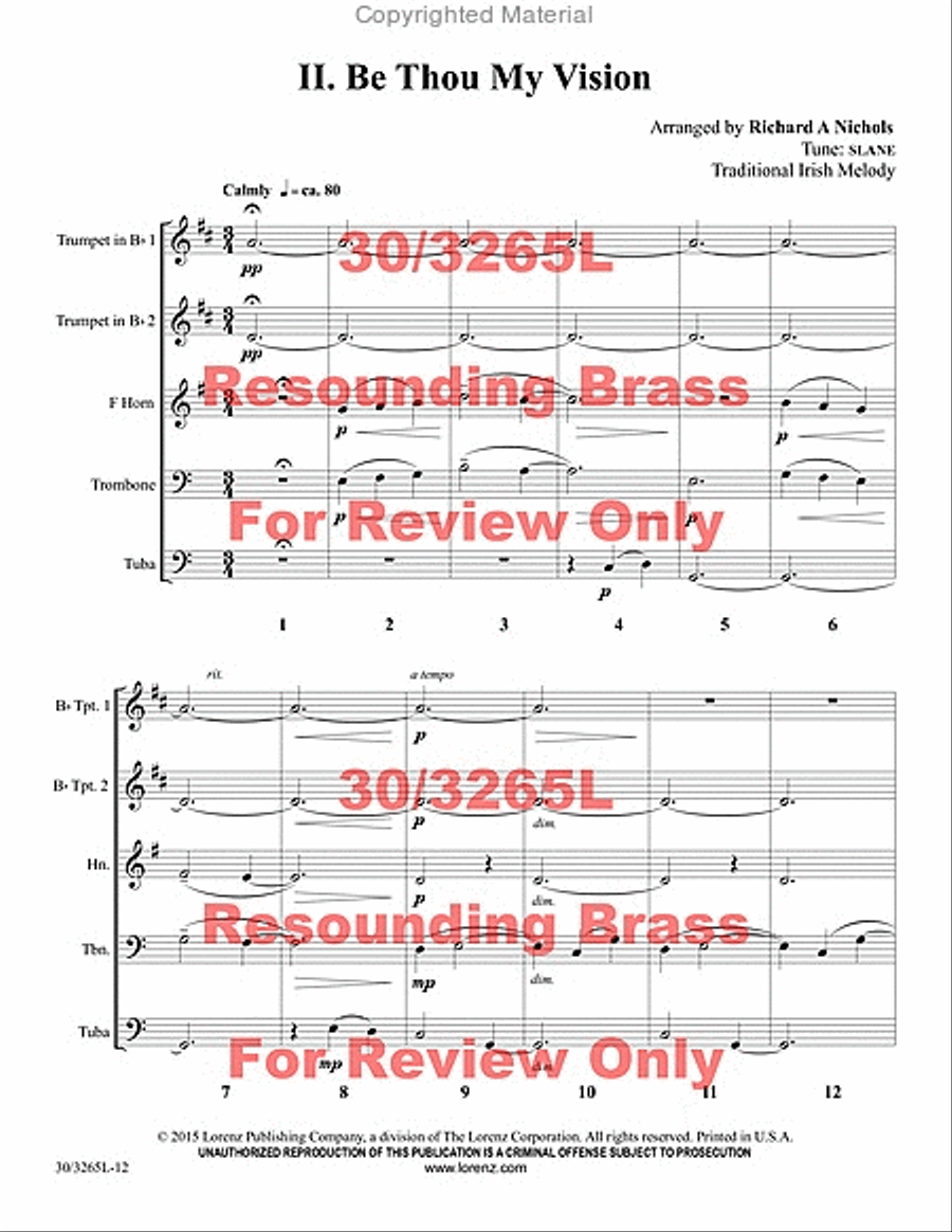 Resounding Brass Brass Quintet scores gallery preview page 13