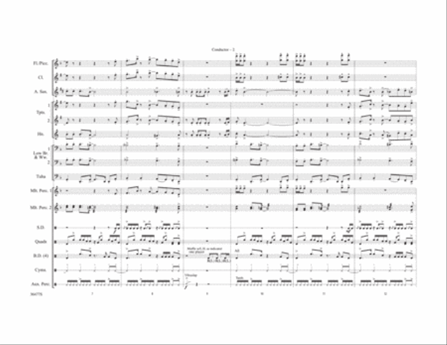 The Wizard of Oz Meets The Wiz, Part 2 Marching Band scores gallery preview page 3